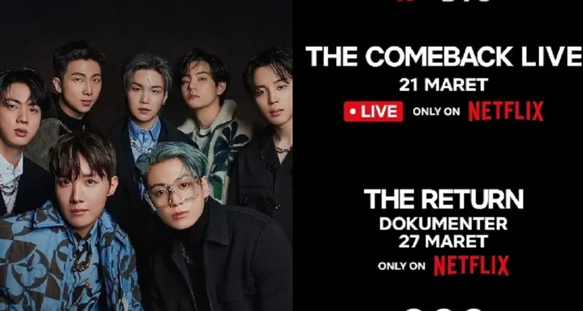 Netflix Konfirmasi Siaran Live Konser BTS Pada 21 Maret 2026