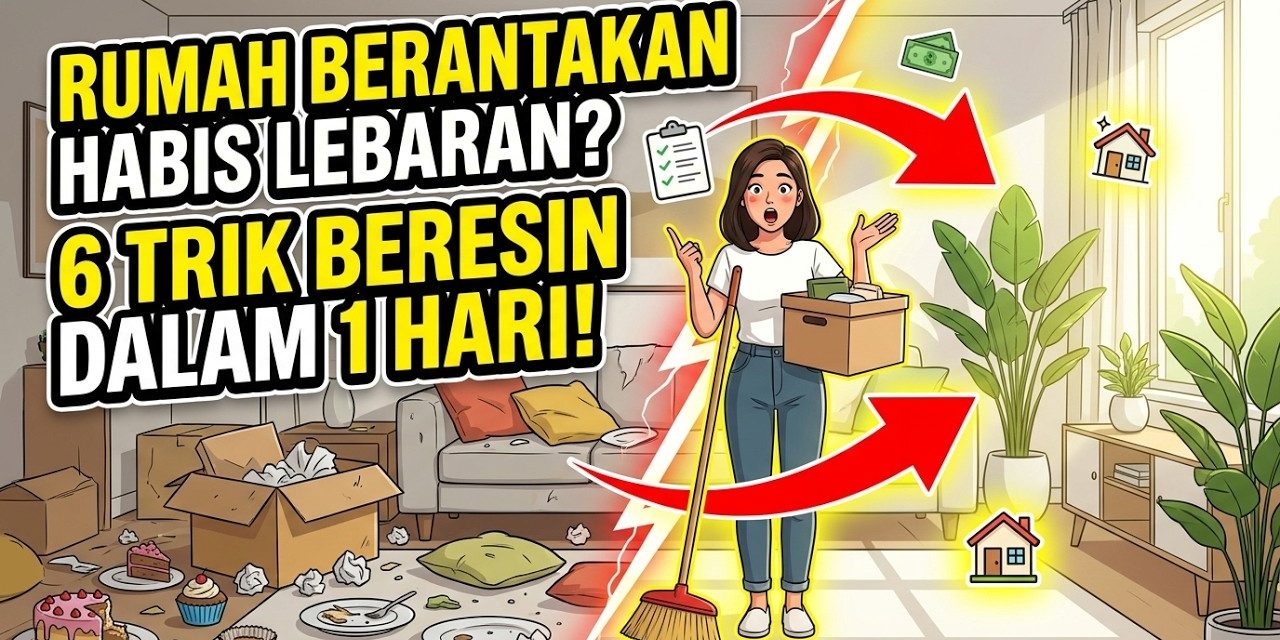 Strategi Mini Reset Rumah Setelah Lebaran Agar Tidak Berantakan
