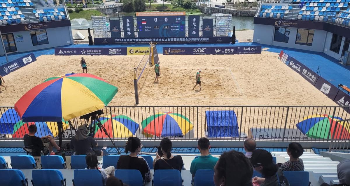 Ganda Voli Pantai Putra Indonesia Tekuk Australia Di AVC Qatar