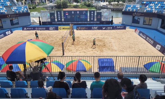Ganda Voli Pantai Putra Indonesia Tekuk Australia Di AVC Qatar